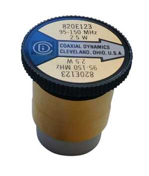 Coaxial Dynamics Wattmeter Element 820E123 2.5W 95-150 MHz (Bird 095-2) Bird 095-2