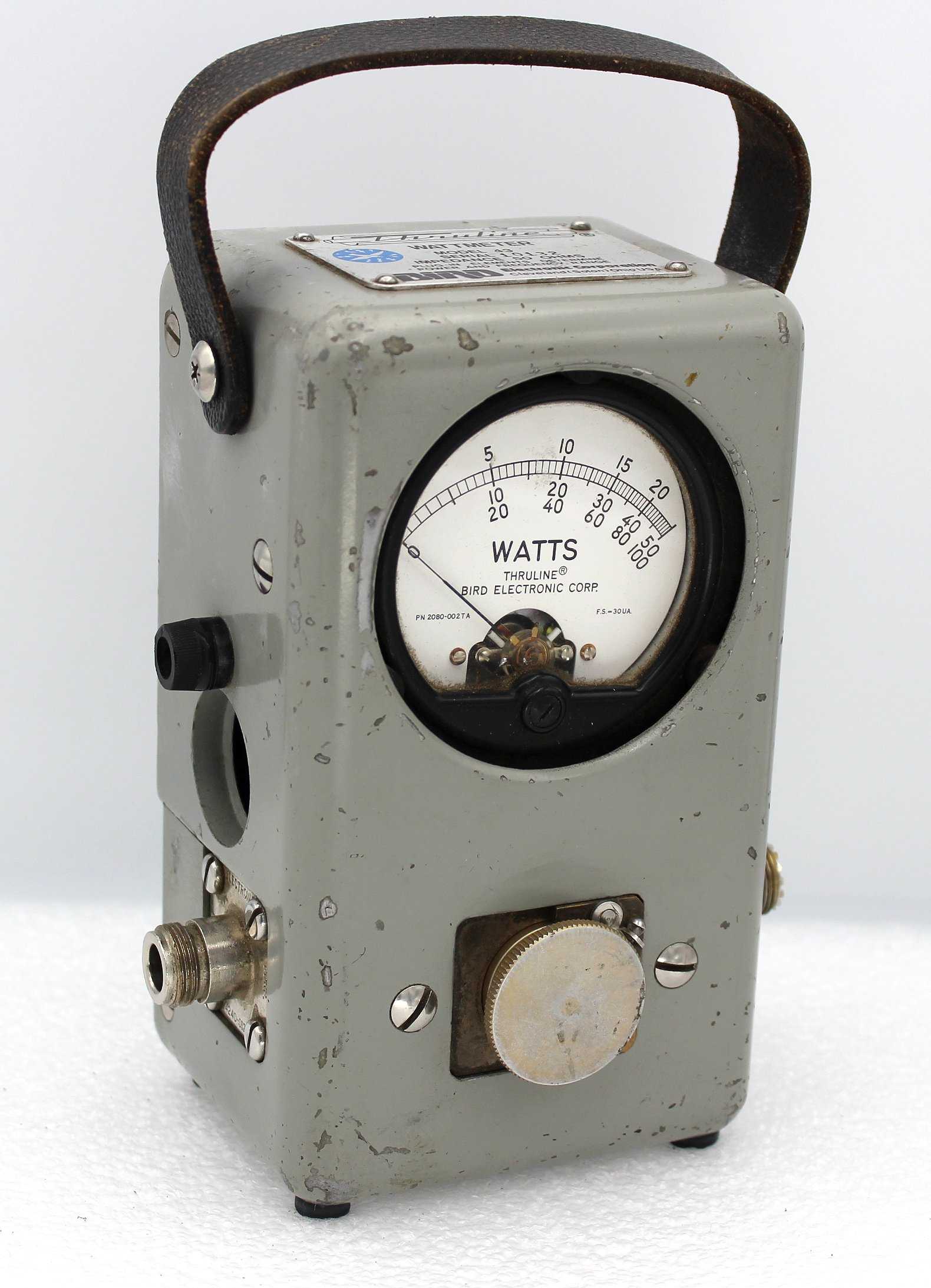 Bird 43 Thruline RF Wattmeter (Used) In Good Working Condition #10132 - BRD-43-U-132-NF