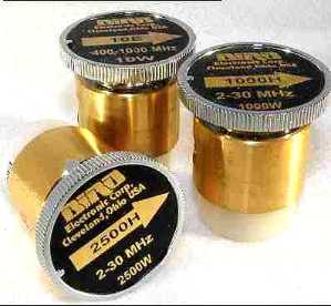 Bird Element 25E (Used) 25W 400-1000 MHz (Black/Gold Top) Bird 25E