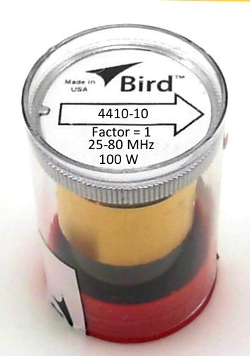 Bird Thruline Watt Meter Element 4410-10 100mw-100w 25-80 MHz 4410a 