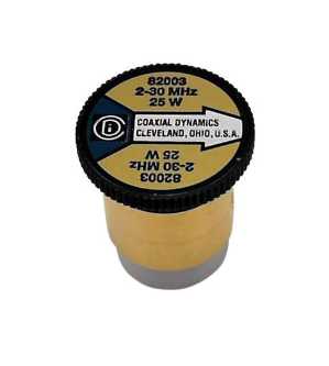Coaxial Dynamics Wattmeter Element 82003 25W 2-30 MHz (Bird 25H) Bird 25H