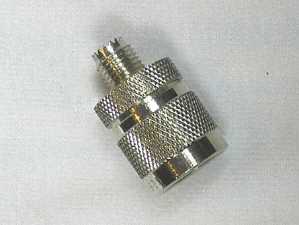 Adapter N(M) to Mini UHF rf adapter Type  N to Mini UHF
