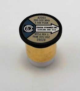 Coaxial Dynamics Wattmeter Element 82061 5000W 200-500 MHz (Bird 5000D) Bird 5000D