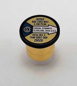 Coaxial Dynamics Wattmeter Element 82062 5000W 400-1000 MHz (Bird 5000E) Bird 5000E