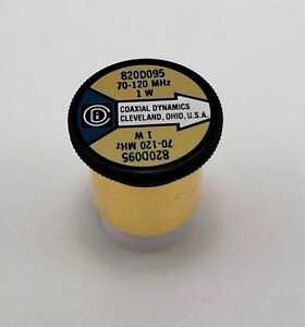 Coaxial Dynamics Wattmeter Element 820D095 1W 70-120 MHz (Bird 095-1) Bird 095-1