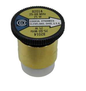 Coaxial Dynamics Wattmeter Element 82014 25W 25-60 MHz (Bird 25A) Bird 25A