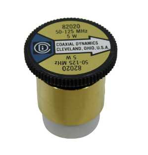 Coaxial Dynamics Wattmeter Element 82020 5W 50-125 MHz (Bird 5B) Bird 5B