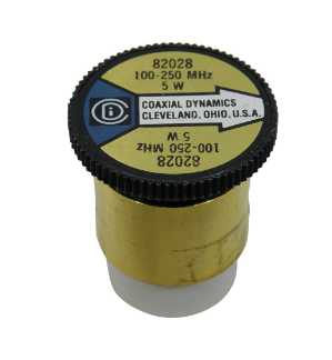 Coaxial Dynamics Wattmeter Element 82028 5W 100-250 MHz (Bird 5C) Bird 5C