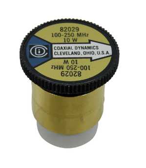 Coaxial Dynamics Wattmeter Element 82029 10W 100-250 MHz (Bird 10C) Bird 10C