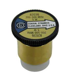 Coaxial Dynamics Wattmeter Element 82036 5W 200-500 MHz (Bird 5D) Bird 5D