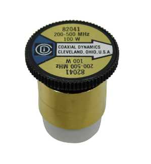 Coaxial Dynamics Wattmeter Element 82041 100W 200-500 MHz (Bird 100D) Bird 100D