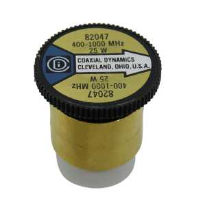 Coaxial Dynamics Wattmeter Element 82047 25W 400-1000 MHz (Bird 25E) Bird 25E