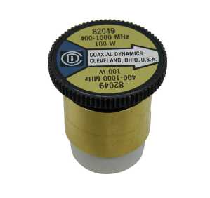 Coaxial Dynamics Wattmeter Element 82049 100W 400-1000 MHz (Bird 100E) Bird 100E