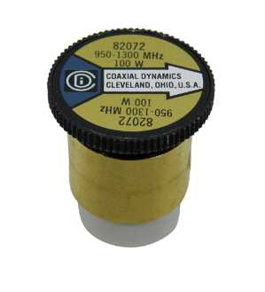 Coaxial Dynamics Wattmeter Element 82072 100W 950-1300 MHz (Bird 100J) Bird 100J