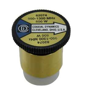 Coaxial Dynamics Wattmeter Element 82074 500W 950-1300 MHz (Bird 500J) Bird 500J