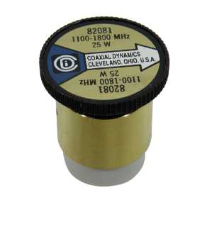 Coaxial Dynamics Wattmeter Element 82081 25W 1100-1800 MHz (Bird 25K) Bird 25K