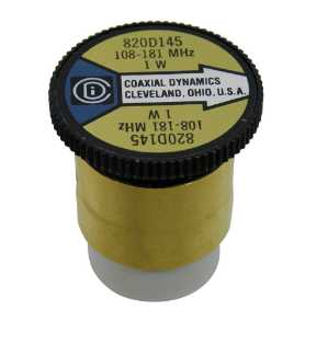 Coaxial Dynamics Wattmeter Element 820D145 1W 108-181 MHz (Bird 110-1) Bird 110-1