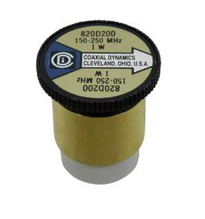 Coaxial Dynamics Wattmeter Element 820D200 1W 150-250 MHz (Bird 150-1) Bird 150-1