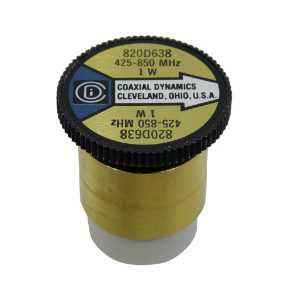 Coaxial Dynamics Wattmeter Element 820D638 1W 425-850 MHz (Bird 425-1) Bird 425-1