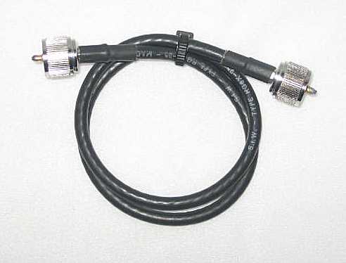 UHF Jumper RG8X Cable 24" UHF Cable 24"